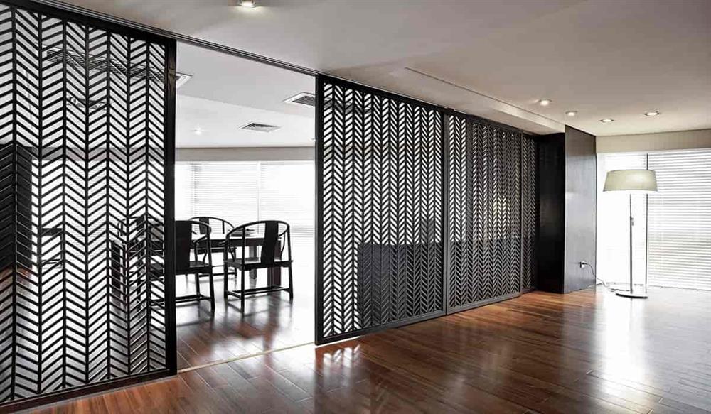 پارتیشن بندی طراحی شده با نقوش خاص برای فضای داخلی خانه